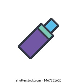 Flash stick item vector icon