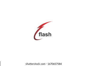 flash symbol logo design concept