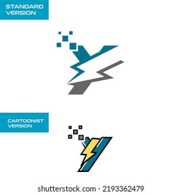 Flash Tech Logo Letter Y Template