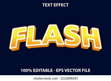 flash text effect dark color editable.