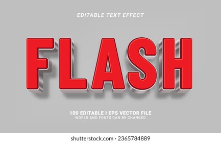 flash text effect graphic style