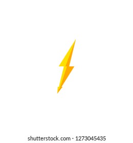 Flash and thunder bolt icon. High voltage and electricity symbol.