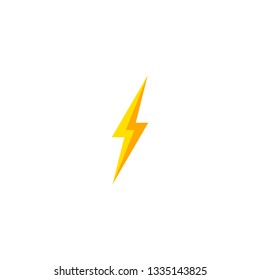 Flash and thunder bolt icon. High voltage and electricity symbol.