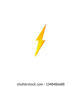 Flash and thunder bolt icon. High voltage and electricity symbol.