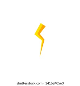 Flash and thunder bolt icon. High voltage and electricity symbol