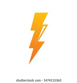 flash thunder bolt illustration vector template