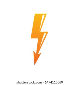 flash thunder bolt illustration vector template