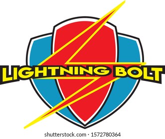 flash thunder bolt illustration vector template