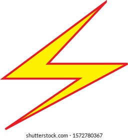 flash thunder bolt illustration vector template
