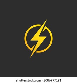 flash thunder bolt illustration vector template
