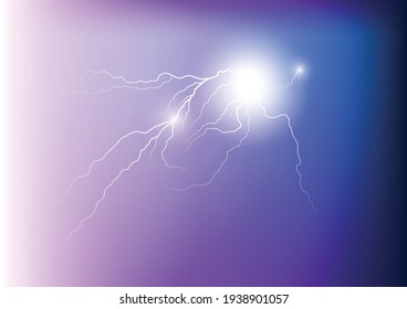 flash thunder strike electric discharge motion explosion