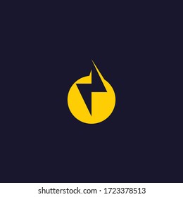 Flash thunderbolt icon illustration concept logo vector template design. editable file in eps 10 