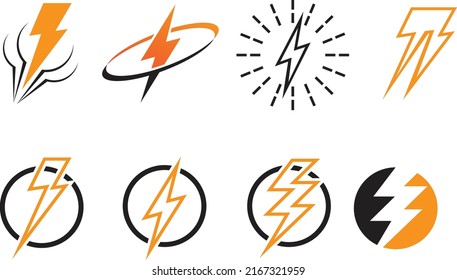 Flash Thunderbolt Logo And Symbol Vector