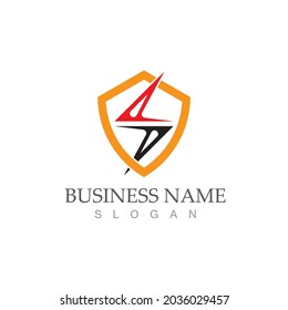 flash thunderbolt logo template design
