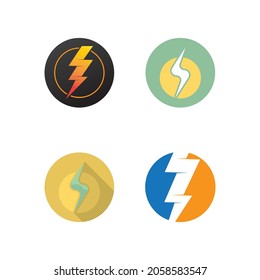 diseño de la plantilla del logotipo del perno relámpago