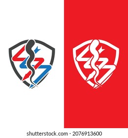 flash thunderbolt logo template design