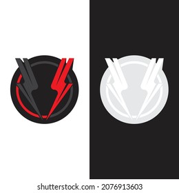 flash thunderbolt logo template design
