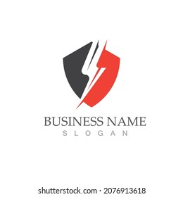 flash thunderbolt logo template design