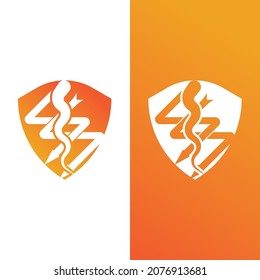 diseño de la plantilla del logotipo del perno relámpago