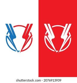 diseño de la plantilla del logotipo del perno relámpago