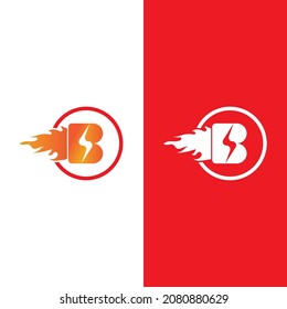 flash thunderbolt logo template design