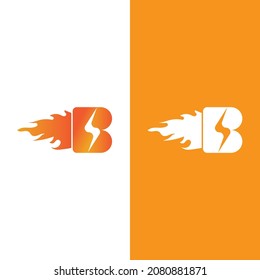 flash thunderbolt logo template design