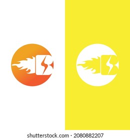 flash thunderbolt logo template design