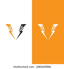 flash thunderbolt logo template design
