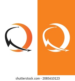 flash thunderbolt logo template design