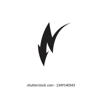flash thunderbolt Logo Template vector icon illustration design