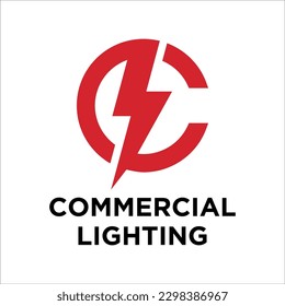 Vector de diseño del logotipo de energía de protección contra el perno relámpago