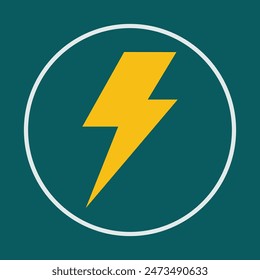 Flash thunderbolt symbol abstract beautiful brown background vector illustration design