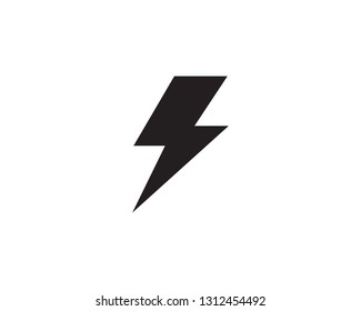 Flash thunderbolt Template vector icon illustration 
