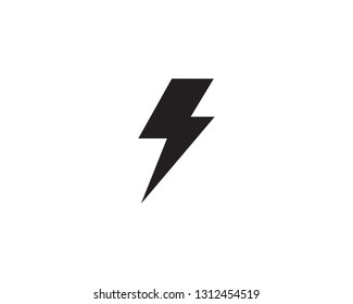 Flash thunderbolt Template vector icon illustration 
