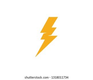 Flash thunderbolt Template vector icon illustration design