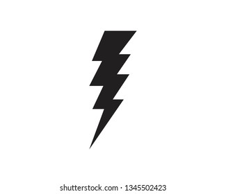 Flash thunderbolt Template vector icon illustration
