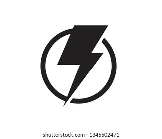 Flash thunderbolt Template vector icon illustration