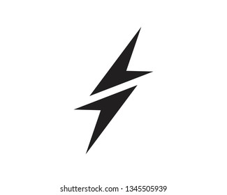 Flash thunderbolt Template vector icon illustration