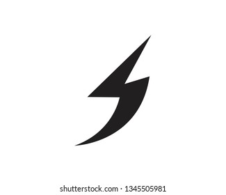 Flash thunderbolt Template vector icon illustration