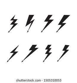 Flash thunderbolt Template vector icon illustration