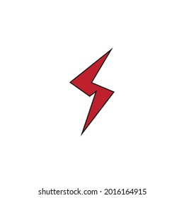 Flash thunderbolt Template vector icon illustration