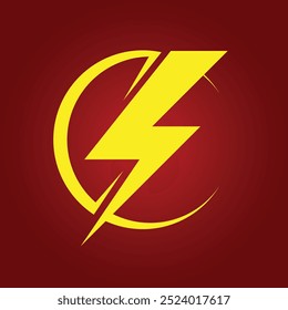 Flash thunderbolt trendy artwork astonishing abstract vector illustration colorful useful design.eps