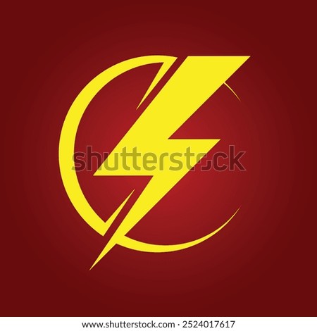 Flash thunderbolt trendy artwork astonishing abstract vector illustration colorful useful design.eps
