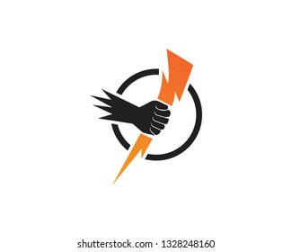 Flash thunderbolt vector icon illustration design

