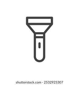 Blitzlampe Symbol Einfache Kontur Vektor Logo