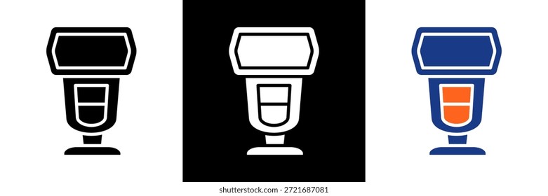 Ilustración vectorial de glifo de conjunto de iconos de unidad de flash