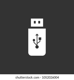 Flash, USB, Memory icon, stock vector, eps10.