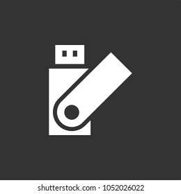 Flash, USB, Memory icon, stock vector, eps10.