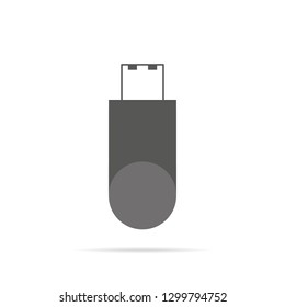 Flash, USB, Memory icon, stock vector. Graphic elements for your design. eps10