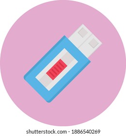 flash vector colour flat icon